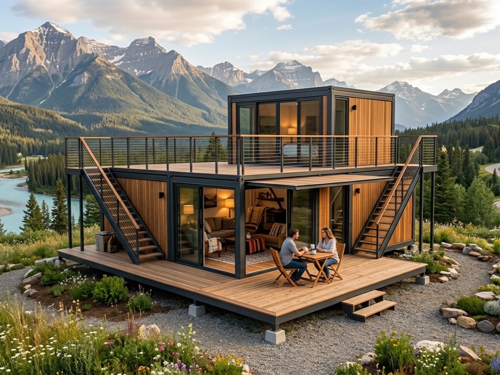 Sustainable Living Officer - Umweltfreundliches Fertighaus mit 2 Schlafzimmern, 1