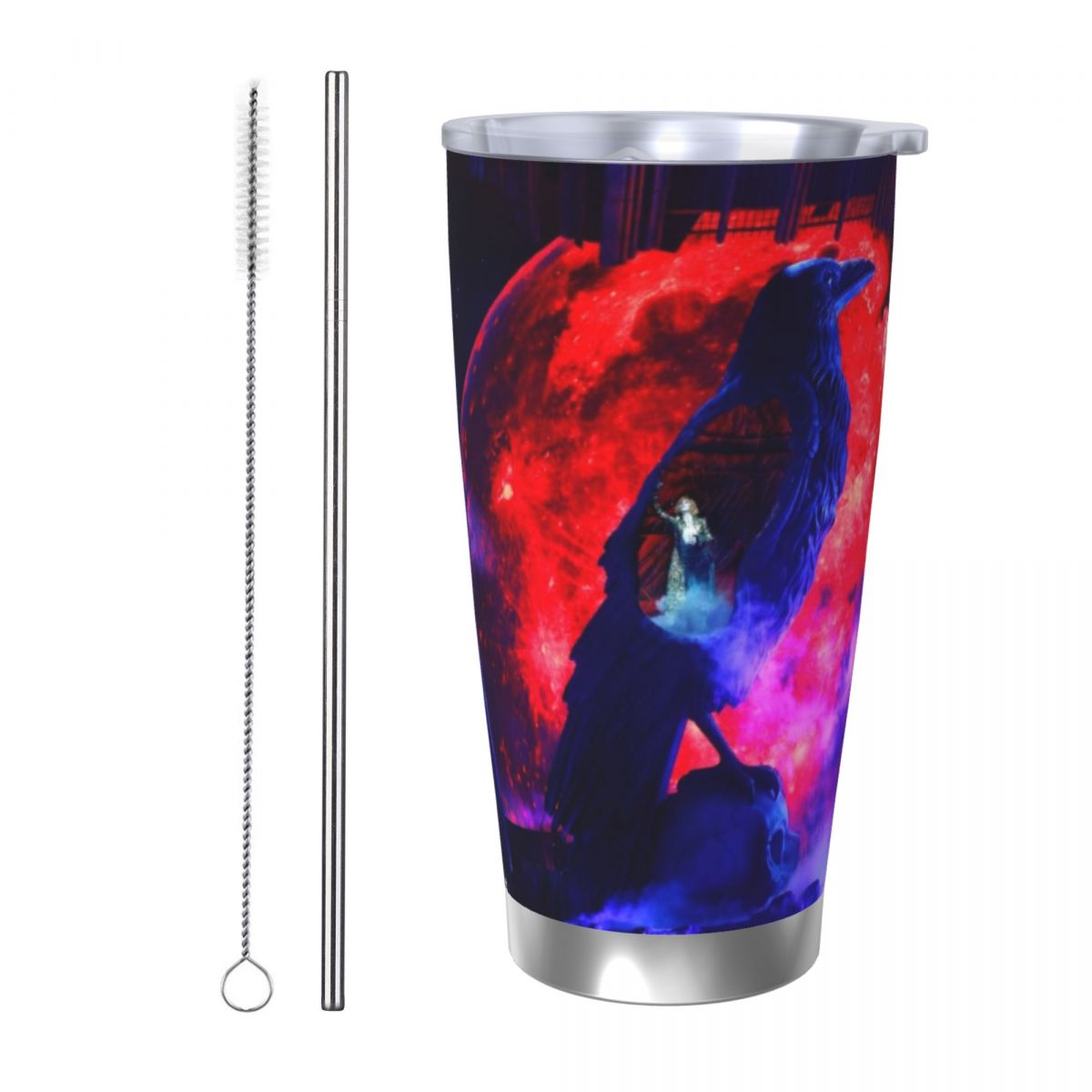 Stainless Steel Straw - Mylene Farmer Nevermore 20oz Edelstahl Auto-Becher