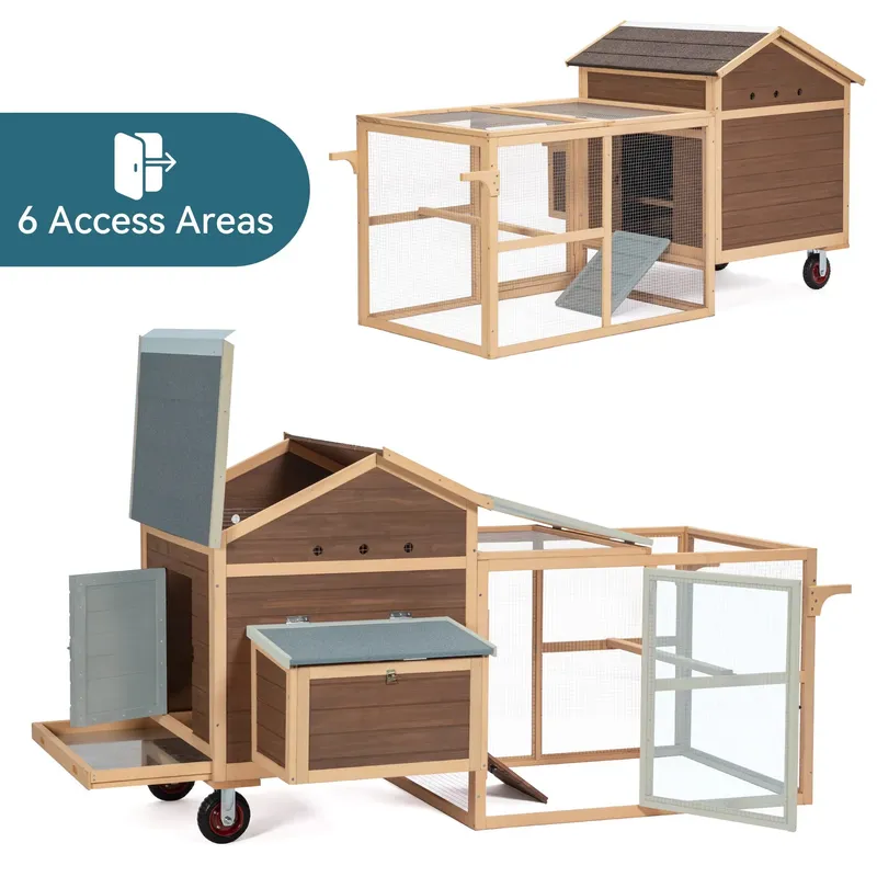 Großer Nachhaltiger Holz-Hühne – Sustainable Living Walla Walla Bewertung und Preis