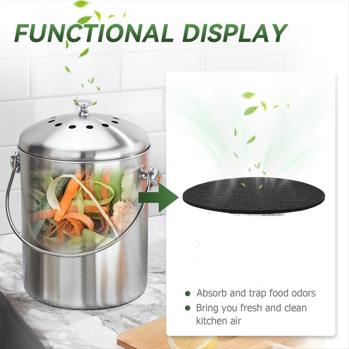 A92G Neuer Kompostbehälter-Fil – Compost Bin Countertop Bewertung und Preis